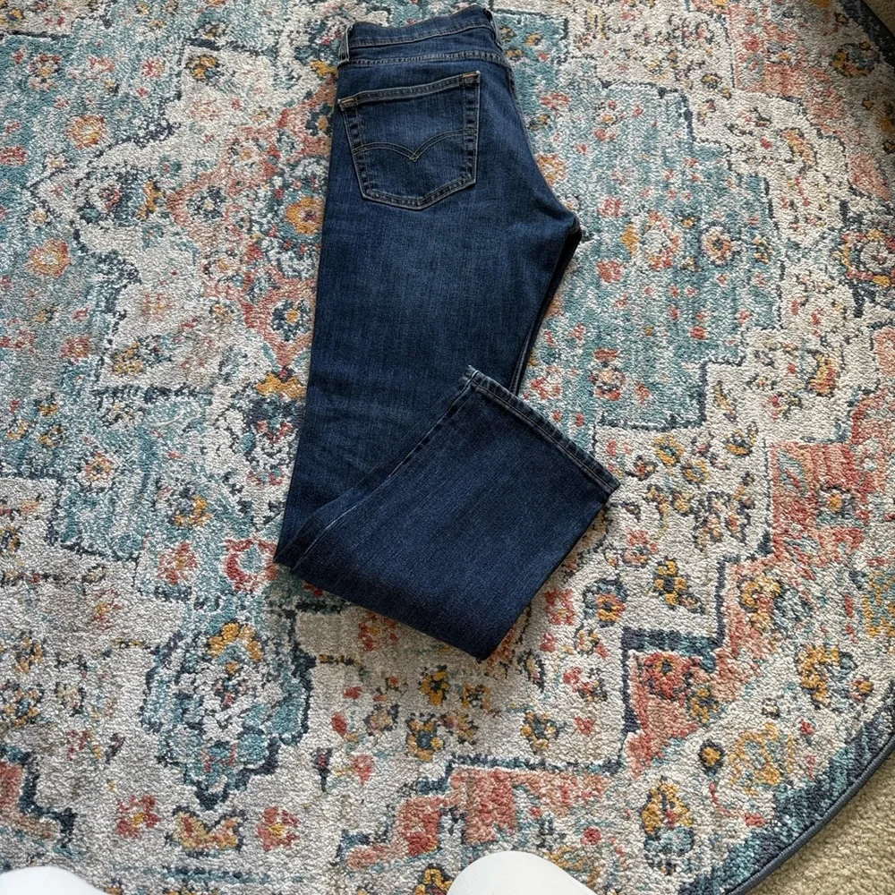 Levi's Dark Blue Straight Jeans for Men